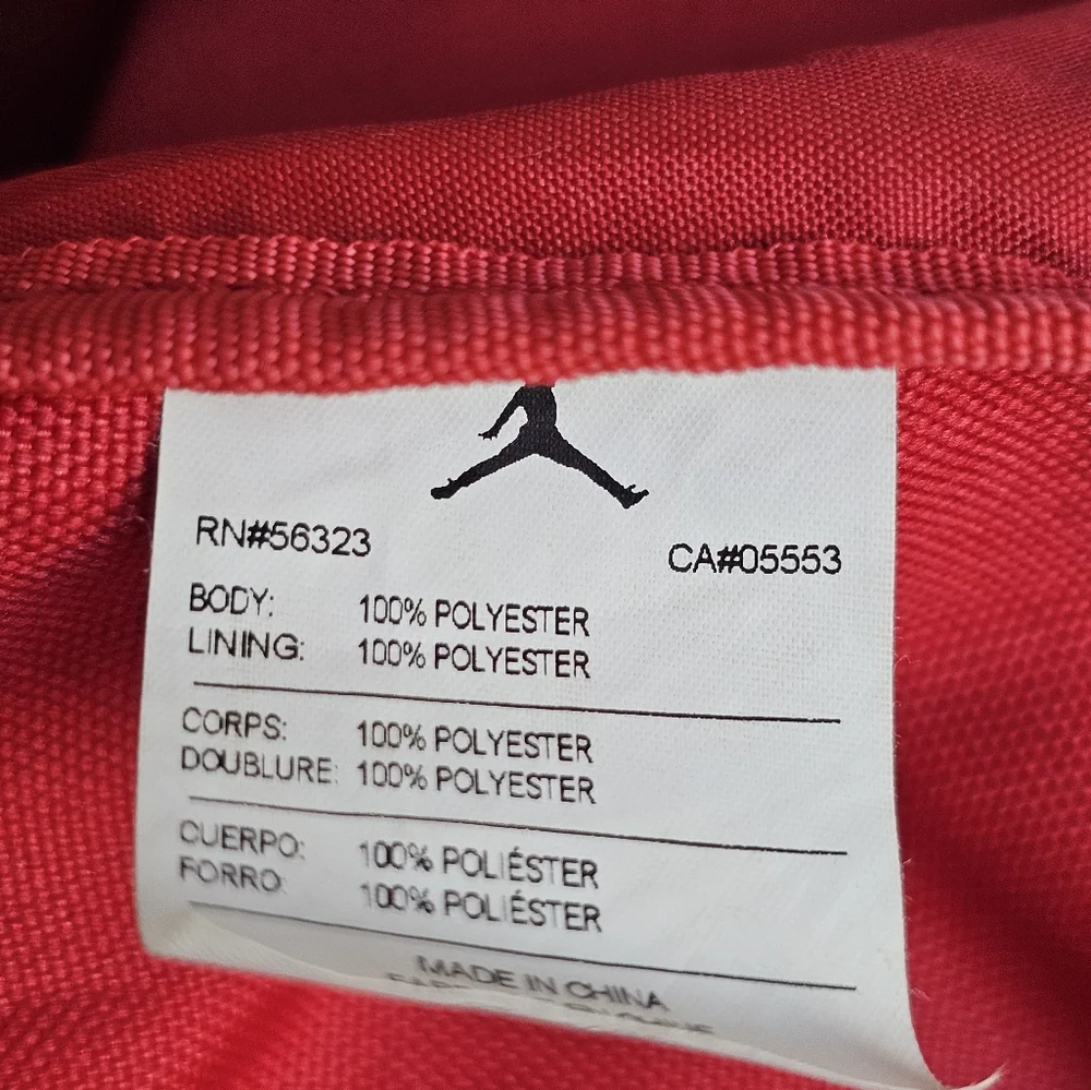 🔥 Vintage Air Jordan Drawstring Bag – Red/Black – Michael Jordan #23 Graphic – - Picture 5 of 16